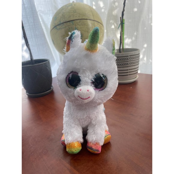 TY Pixy Unicorn Plush 10 inch - Picture 1 of 6